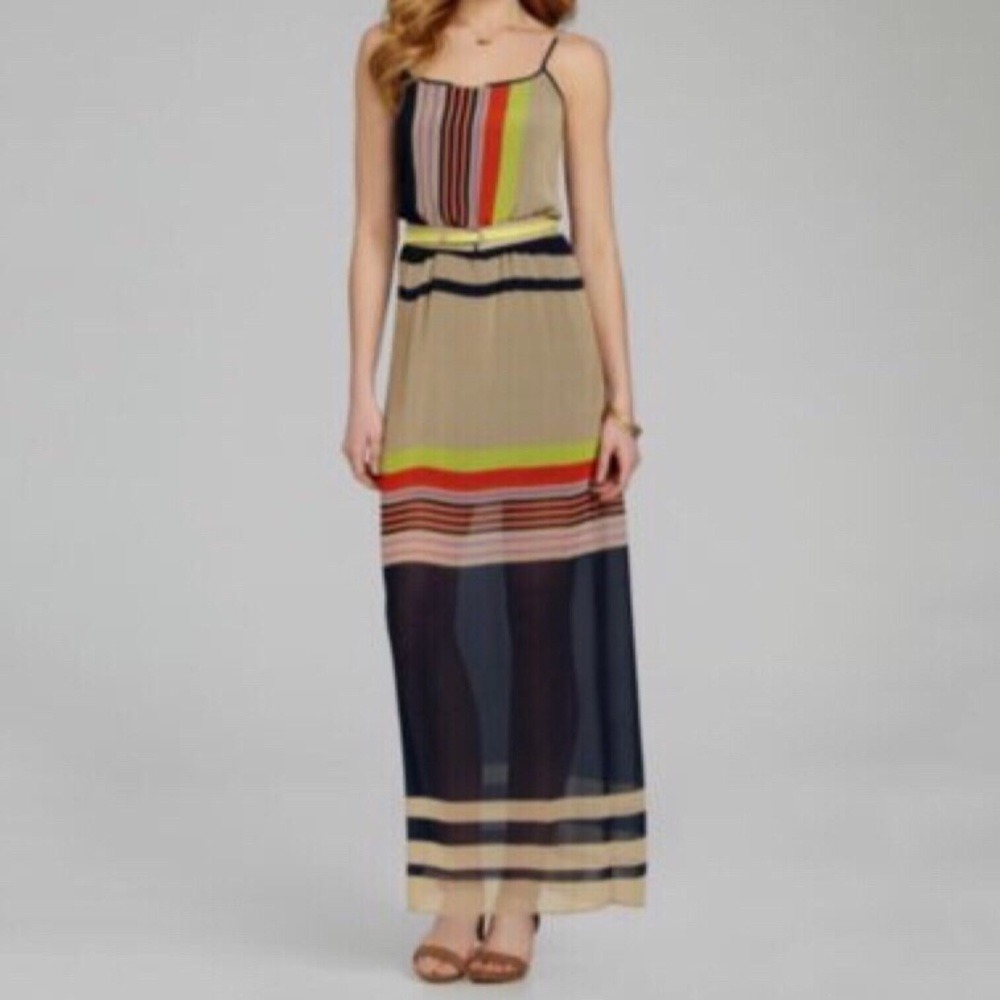 Daniel Cremieux Color Block Maxi Dress